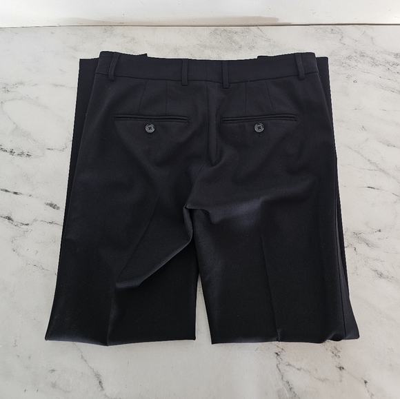 Vince Wool Career Work Skinny Pant Black 2 Preowned - Picture 4 of 8